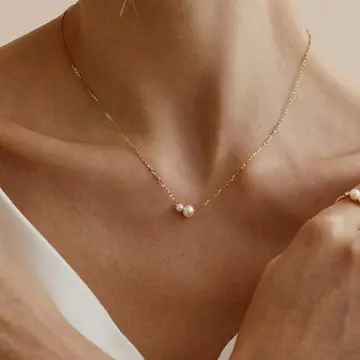 Bohemian Retro Women's 2 Pearl Necklace