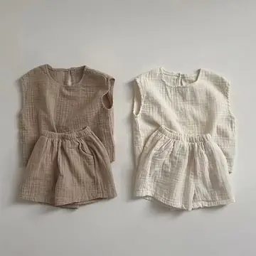 Breathable Vest Shorts Set All-matching Comfortable Children