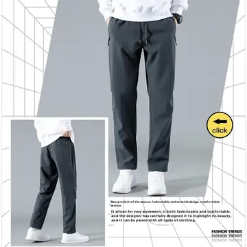 Casual Sports Men's Spring And Autumn Thin Breathable Straight Loose Running Long Skinny Pants