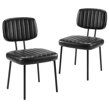 Dining Room Decorative Chair With Artificial Leather Cushion