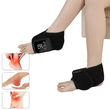 Electric Heating Ankle Massage Belt Protection Warm Hot Compress Ankle Heel Ankle Joint Massage Cordless Design Electric Hot Compress Massage
