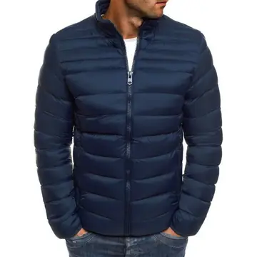 Fashion Men's Solid Color Simple Cotton Coat