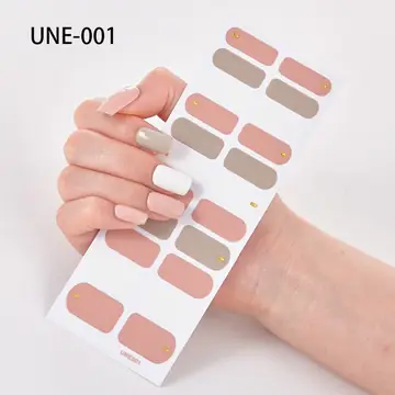 French Style European And American Style Cross-Border Nail Stickers Waterproof And Tearable 3D Christmas Nail Polish Film Nail Stickers Full Stickers 22 Tips
