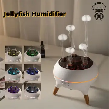Household Intelligent Jellyfish Ultrasonic Air Humidifier Ultrasonic Porous Atomization Timing Remote Control Humidifier Aroma Diffuser