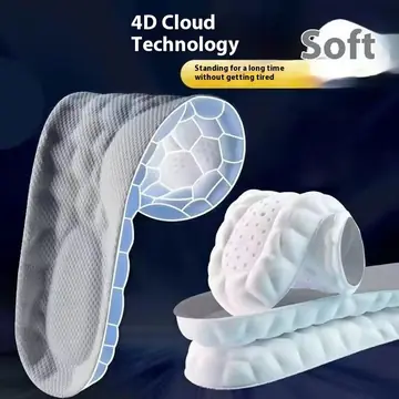 Insole Sports Shock Absorption Arch Support High Elastic Running Military Training