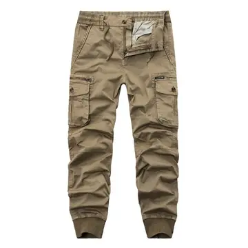 Men's Plus Size Street Overalls Trousers Fashion Multi-pocket Casual Pants