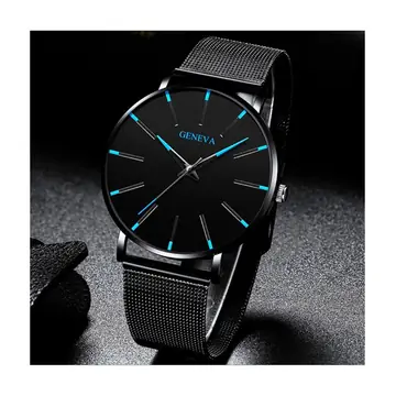 Mesh strap quartz watch