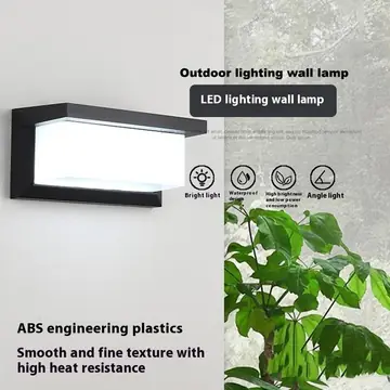 Modern Simple Outdoor Wall Lamp Waterproof Exterior Sconce Light For Garden Patio Porch