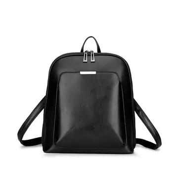 Multifunctional fashion oil wax leather backpack