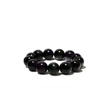 Natural Rainbow Eye Obsidian Bracelet