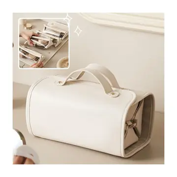 New Folding Cosmetic Bag Large Capacity Portable Handbag Waterproof Travel Storage Washing Bag For Women