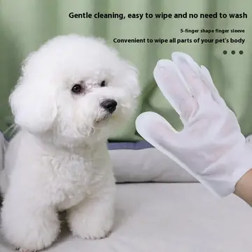 Pet Disposable Cleaning 6 Pieces Wet Tissue Gloves