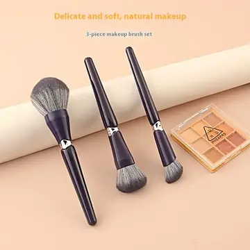 Portable Makeup Brush Suit Soft Hair Face Powder