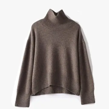 Profile Loose And Idle Thickened Turtleneck Woolen Sweater
