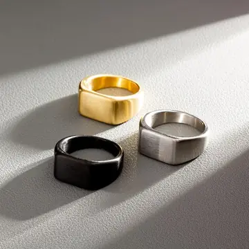 Sand Face Personality Fashion Outdoor Titanium Steel Ring