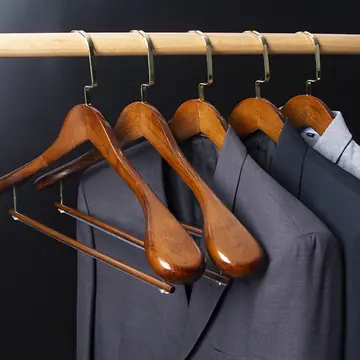 Seamless Home Clothing Store Hanger Clothes Solid Wood Hanger