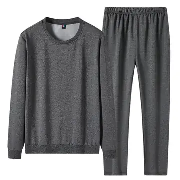 Spring And Autumn No Metal No Drawstring No Pocket Suit Casual Sweatshirt Trousers