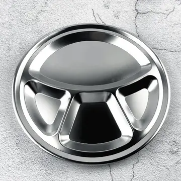 Stainless Steel Round Snack Plate