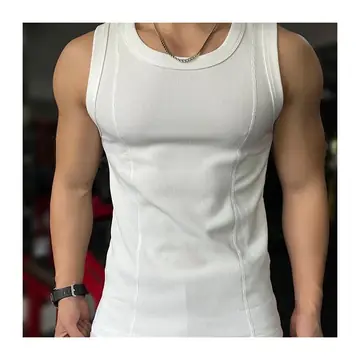 Thick Combed Texture Large Tanks Men