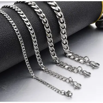 Trendy Cuban Chain Hip-hop Thick Six-sided Sweater Chain That Won't Fade
