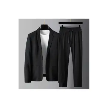 White Men's Casual Suit Jacket Men's Spring And Summer