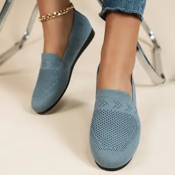 Women's Plus Size Round Toe Flat Bottom Casual Shoes