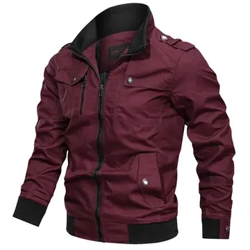Youth Casual Jacket Trend Men's Stand Collar