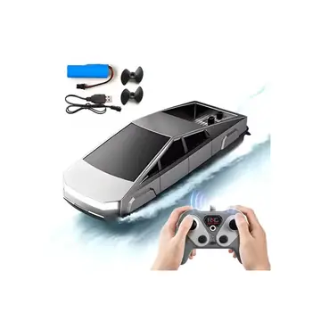 Cyberpunk High-Speed RC Boat 2.4GHz Waterproof Dual Motor Rechargeable Battery for Pools Lakes Boys Kids Adults Birthday Gift