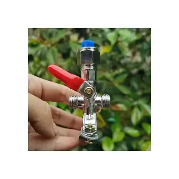 High Pressure Garden Sprayer Nozzle Zinc Alloy Agricultural Fan Shape Tube Binder Tractors Spray Head Irrigation Watering System