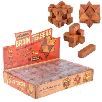 Wooden Brain Teasers Toys For Kids