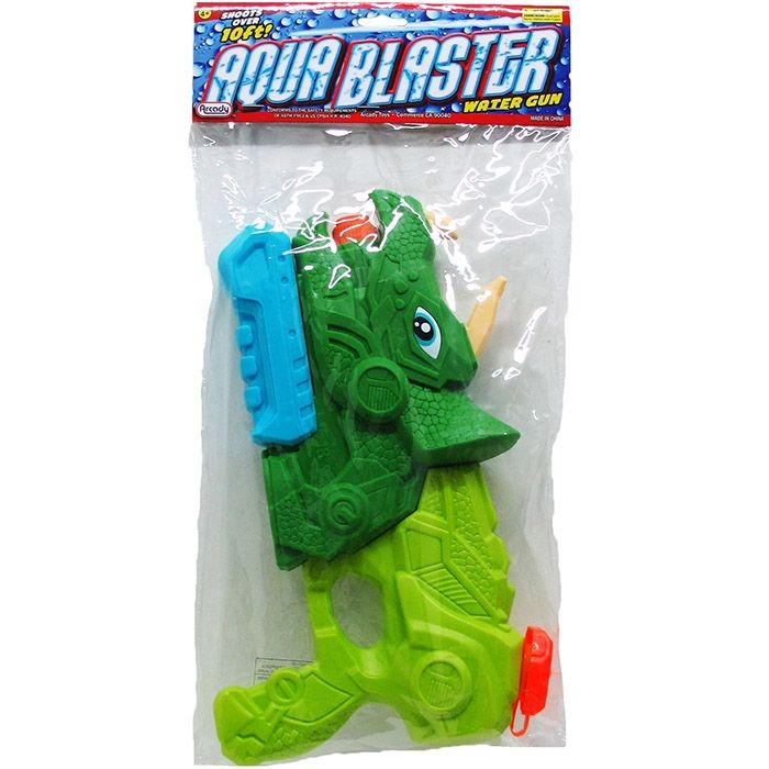 12-inch Dino Water Gun W/ Pump Actn In Poly Bag W/header