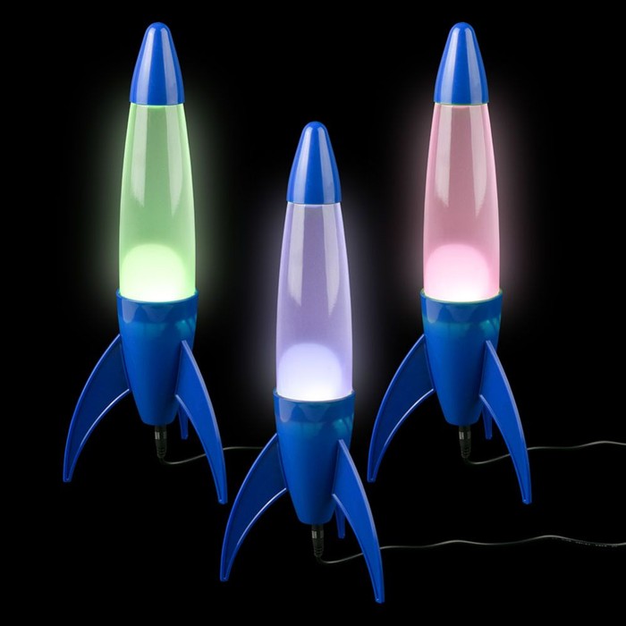 14-inch Rocket Color Changing Motion Lamp