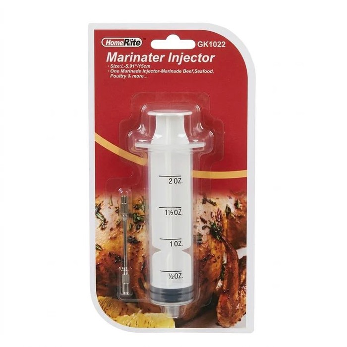 12 Pieces 2oz Meat & Poultry Marinade Injector Syringe with Needle - Kitchen Gadgets & Tools