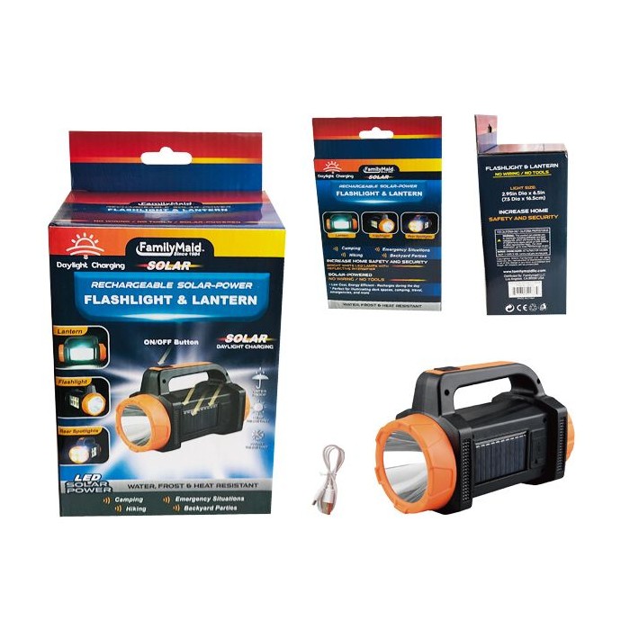 3-IN-1 Solar Power Flashlight And Lantern