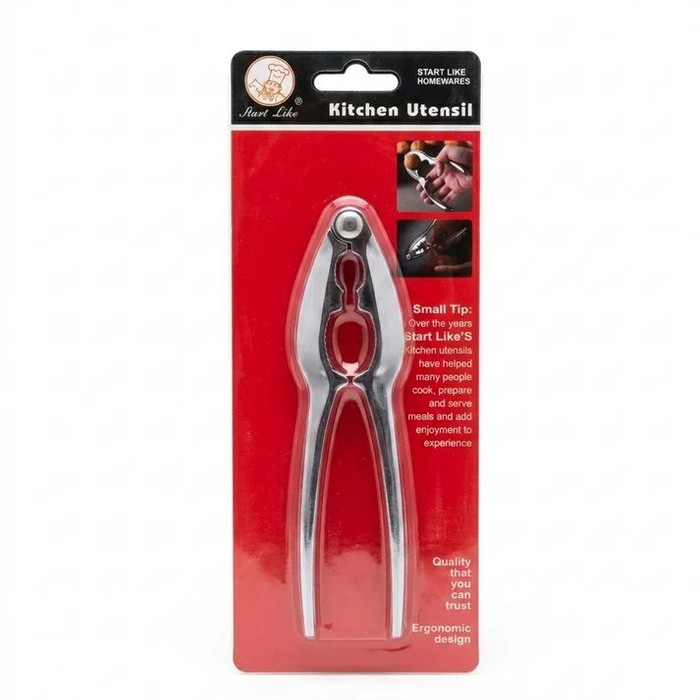 12 Pieces 6" Heavy-Duty Stainless Steel Nutcracker - Kitchen Gadgets & Tools