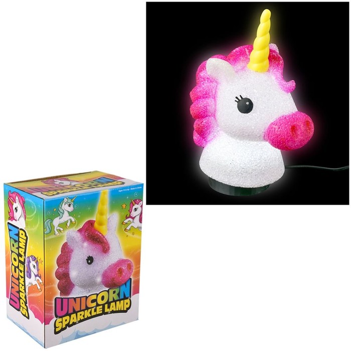 7.5-inch Sparkle Unicorn Lamp