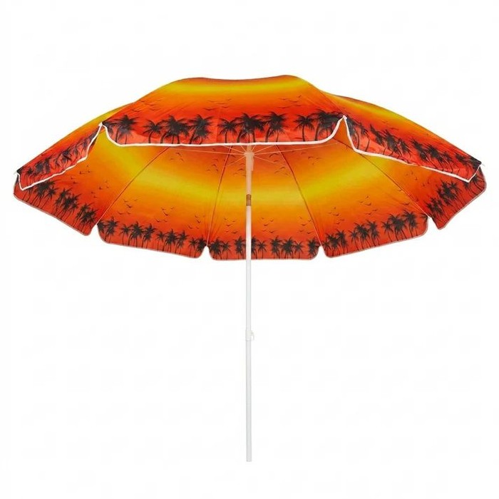 12 Pieces 7-Foot Beach Umbrella 42" Pole - Umbrellas & Rain Gear