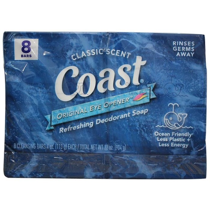 8-Count 4oz Coast Bar Soap Classic Scent