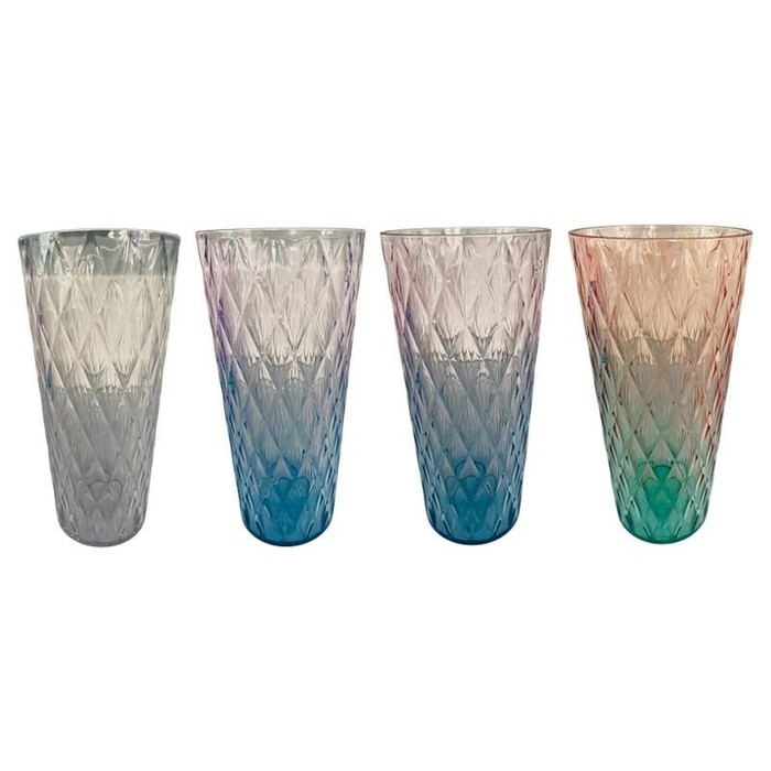 84.5oz / 2500ml 'diamonD-Cut' Plastic Decorative Vase