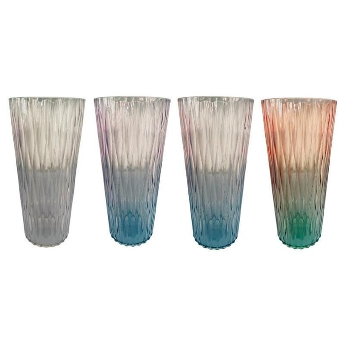 84.5oz / 2500ml 'fluted' Plastic Decorative Vase