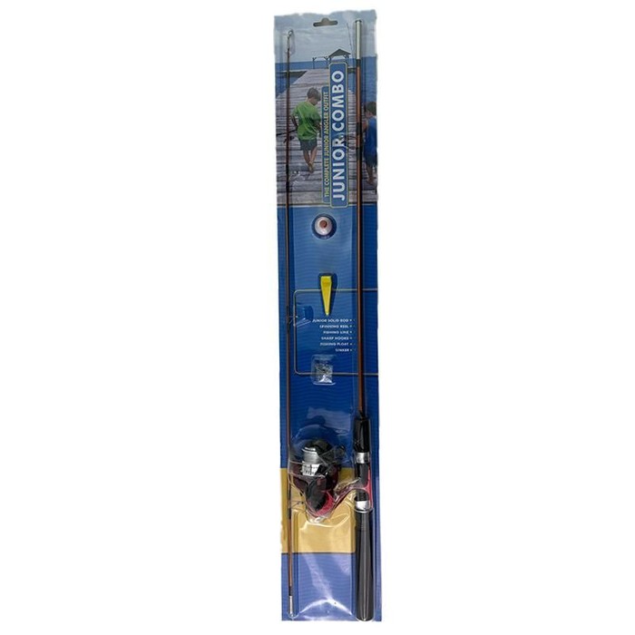 Fishing Tackle Rod With Reel & Hooks