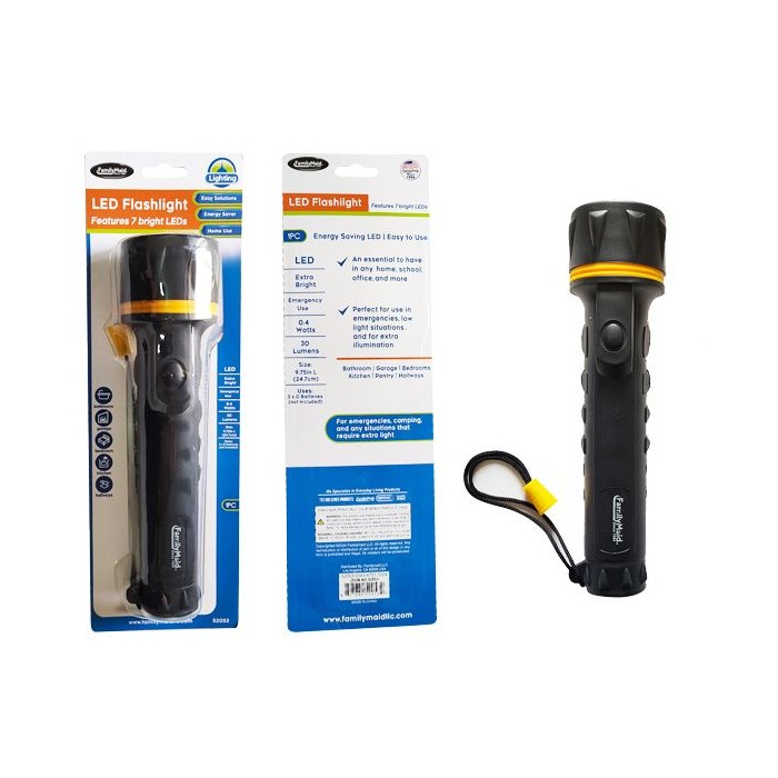 Flashlight 7 LED 9.75" Long
