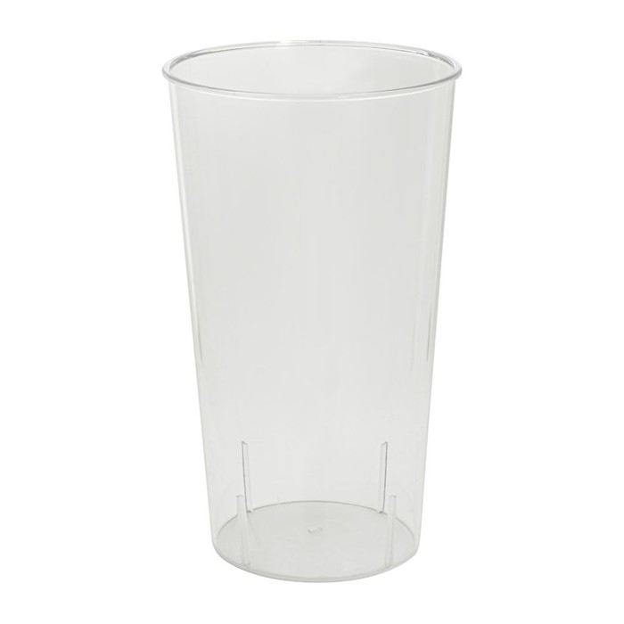 Plastic Cylinder Vase 12-inch - Clear