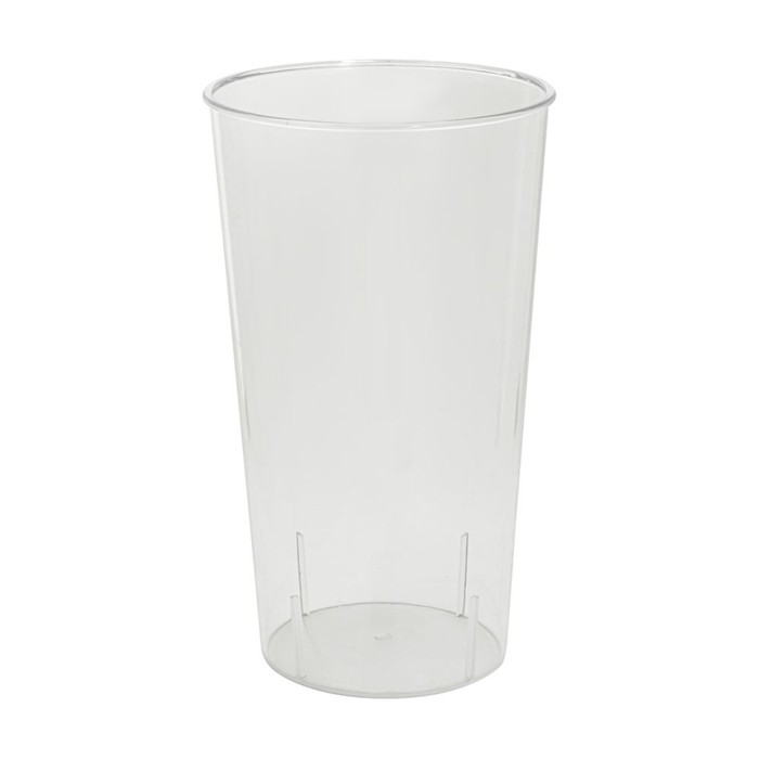 Plastic Cylinder Vase 9.5-inch - Clear