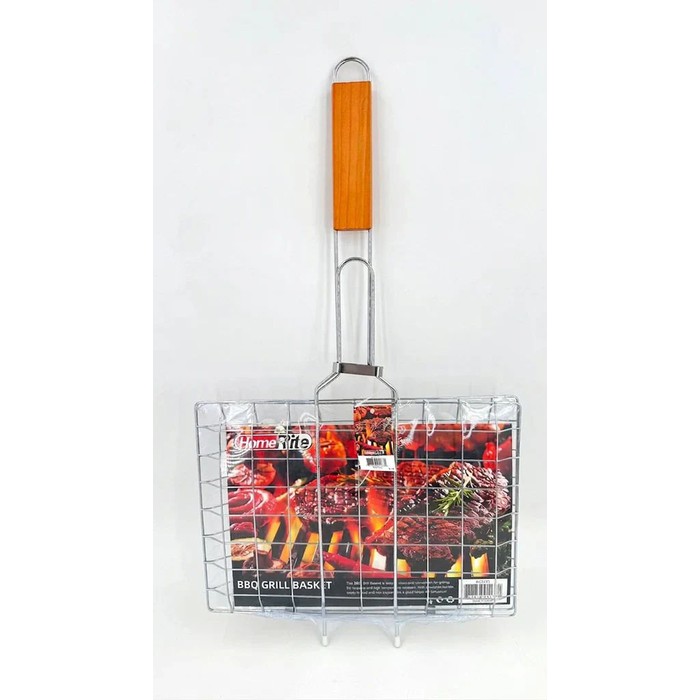 12 Pieces Portable Bbq Grill Basket HeavY-Duty Stainless Steel 22" - Kitchen Gadgets & Tools