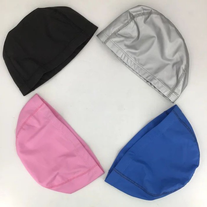 12 Pieces Premium Adult ComforT-Stretch Swimming Caps - Water Sports