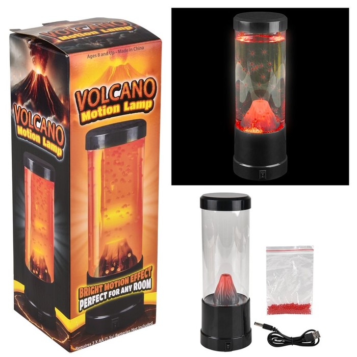 (t) 10-inch Volcano Water Motion Lamp