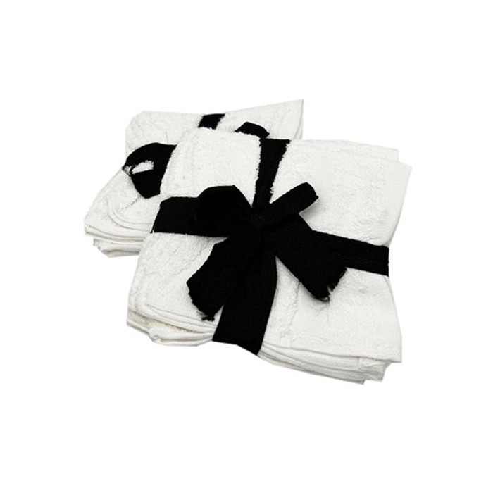 4pc White Wash Cloth 12x12 in