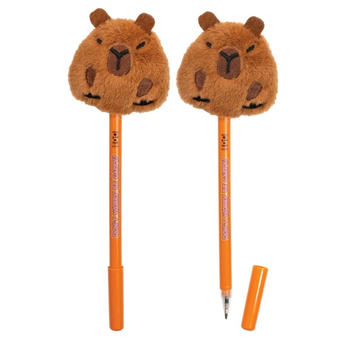 144 pieces Capybara Plush Pen 12/tub - Pens & Pencils