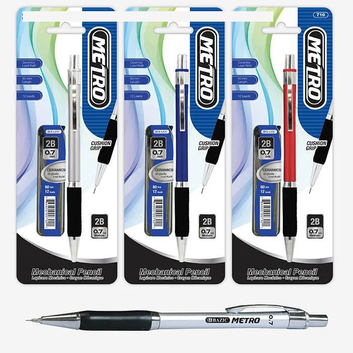 144 Pieces Metro 0.7 Mm Mechanical Pencil With Ceramics Lead - Pens & Pencils